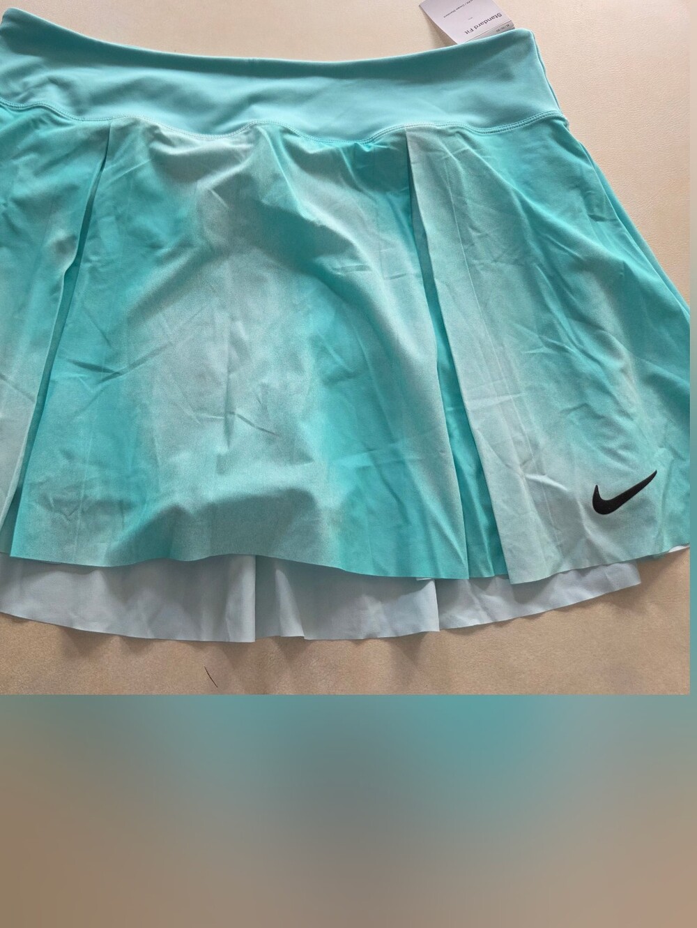 NWT NIKE Women's SZ XL Aqua Blue Pleated Skort